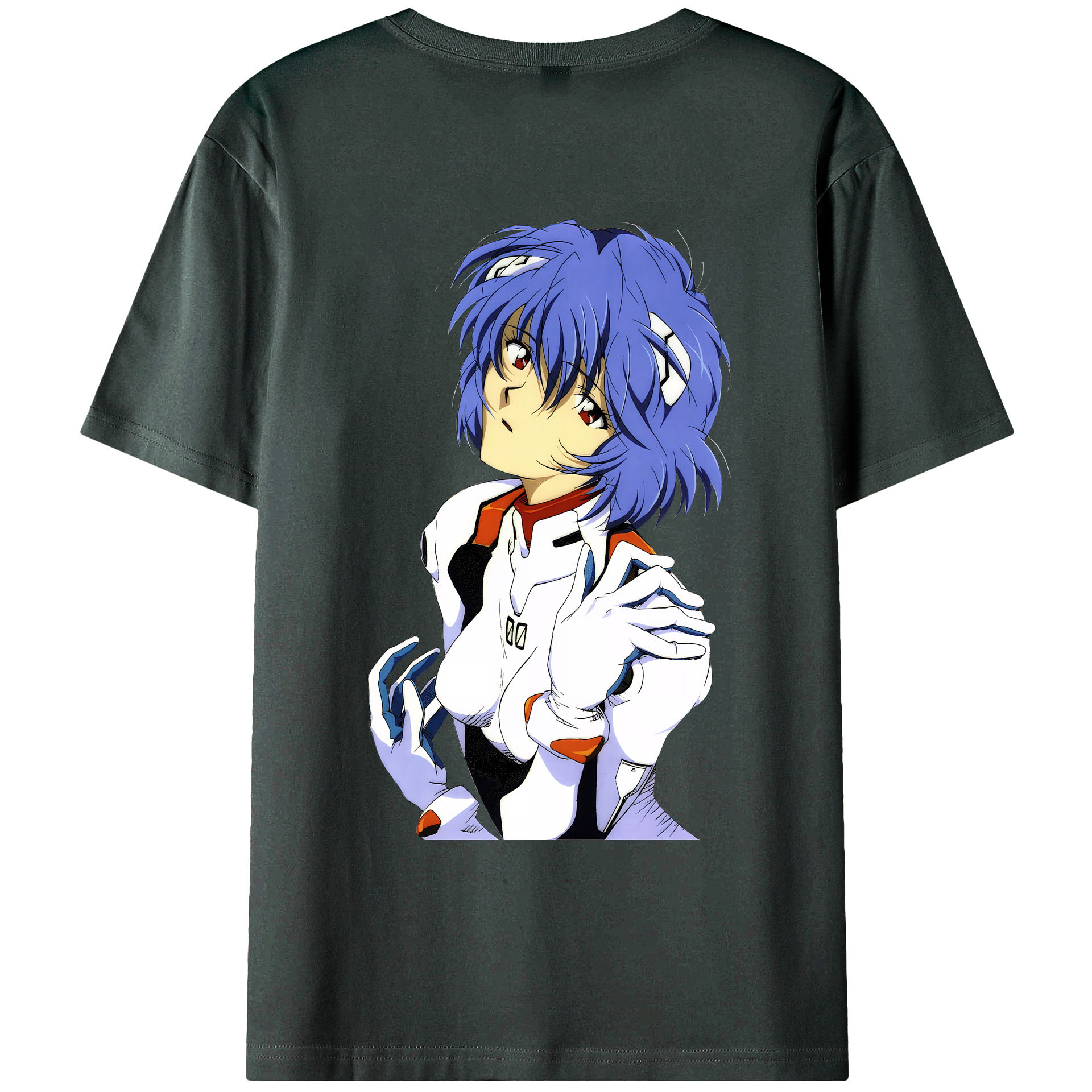 （画像用） EVA 新世紀エヴァンゲリオン 綿100％ メンズ半袖Tシャツ（バックプリント） 通気性